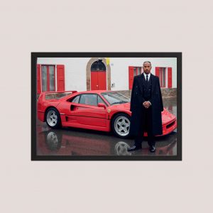 Cuadro Decorativo Lewis Hamilton Ferrari 01 - A3 40x30cm