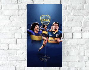 Poster Lámina Decorativa Boca Juniors Mod 13, A3 30x42 Cm