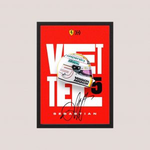 Cuadro Decorativo Sebastian Vettel 13 - Tamaño A3 30x40 Cm