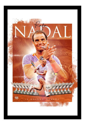 Cuadro Decorativo Tenis - Nadal 04 - A3 30x40 Cm