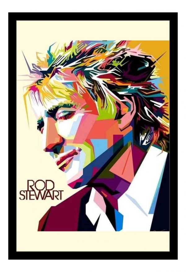Cuadro Decorativo Musica - Rod Stewart 05 - A3 30x40 Cm