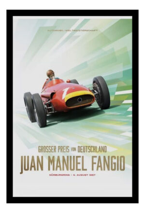 Cuadro Decorativo F1 - Juan Manuel Fangio 05 - A3 30x40 Cm