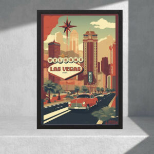 Cuadro Decorativo Paisajes - Las Vegas, Usa 01 - A3 30x40 Cm
