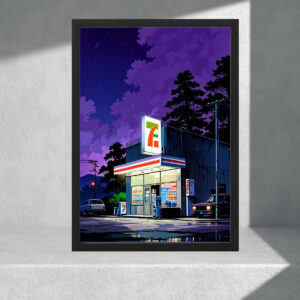 Cuadro Decorativo Urbano Aesthetic - 7 Eleven 11 - A3 30x40