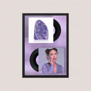 Cuadro Olivia Rodrigo Cd Concept 07 - Tamaño A3 30x40 Cm