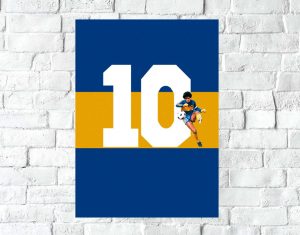 Poster Lámina Decorativa Boca Juniors Mod 16, A3 30x42 Cm