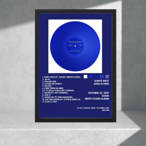 Cuadro Decorativo Kany West, Jesus Is King 01 - A3 30x40