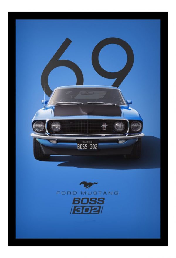 Cuadro Decorativo Automovilismo - Ford 07 - A3 30x40 Cm