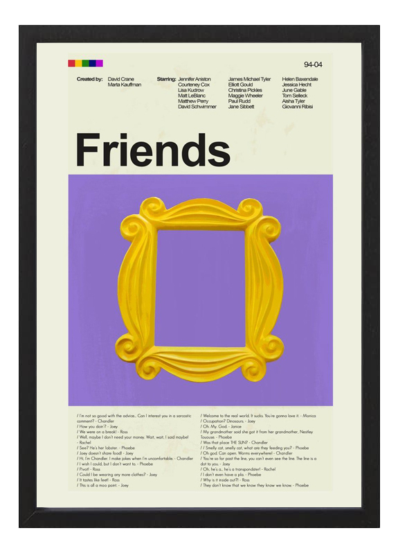 Cuadro Friends Casting A4 20x30 Cm