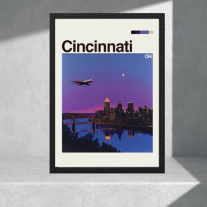 Cuadro Decorativo Paisajes - Usa, Cincinnati - A3 30x40