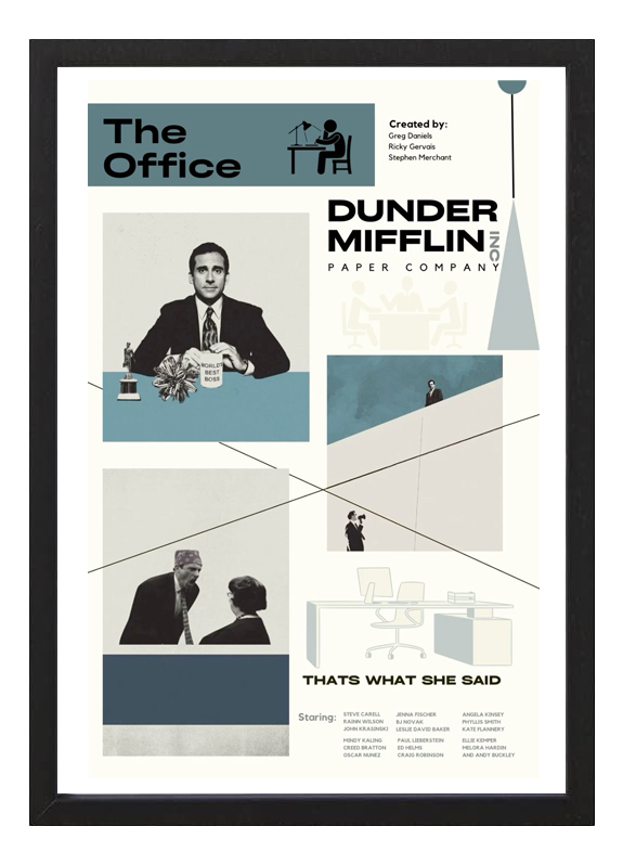 Cuadro The Office Dunder Mifflin Company A3 30x40 Cm
