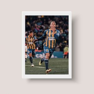 Cuadro Rosario Central, Marco Ruben - Tamaño A3 30x40 Cm