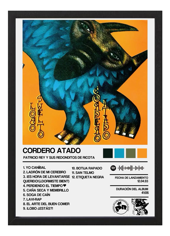 Cuadro Patricio Rey Cordero Atado Tamaño A3 30x40 Cm