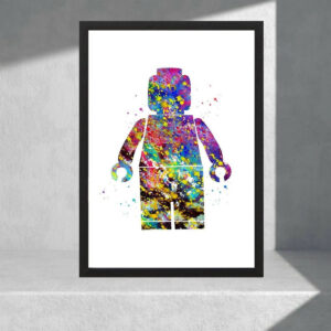 Cuadro Decorativo Videojuegos - Lego 19 - Tamaño A3 30x40