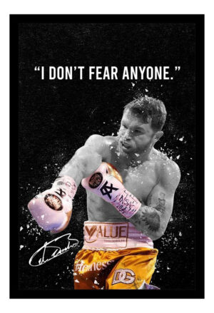 Cuadro Decorativo Boxeo - Canelo Alvarez 02 - A3 30x40 Cm