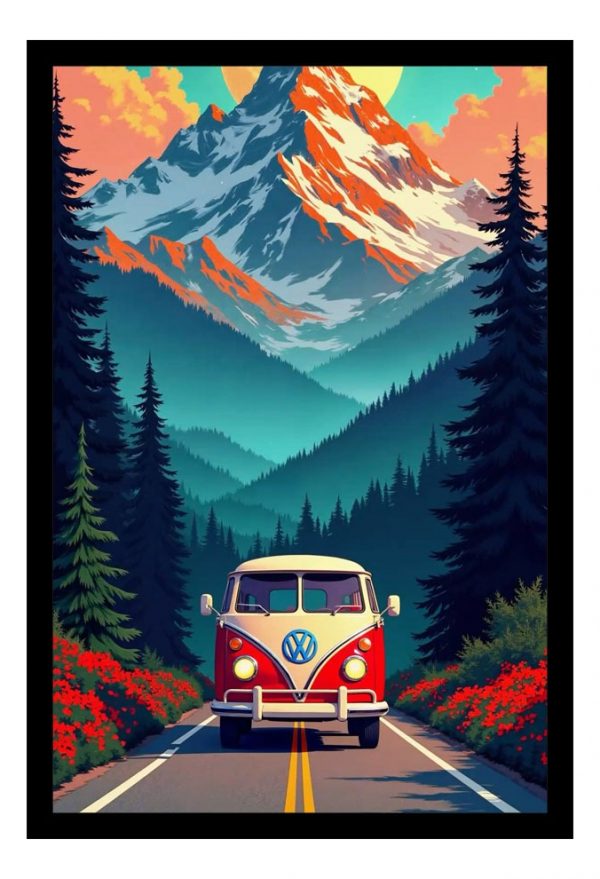 Cuadro Decorativo Automovilismo - Volskwagen 04 - A3 30x40