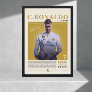 Cuadro Decorativo Cristiano Ronaldo 10 - Tamaño A3 30x40 Cm