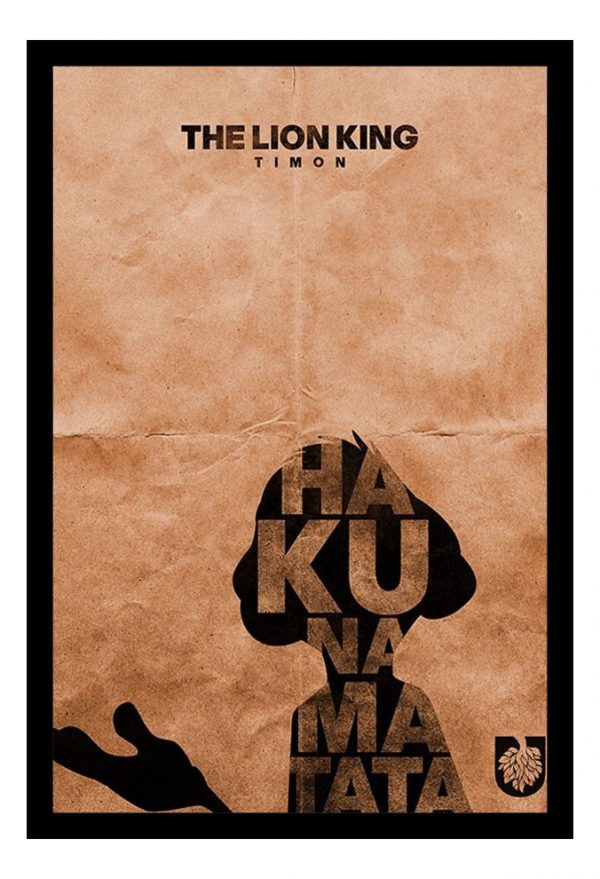 Cuadro Decorativo Cine - El Rey Leon 10 - A3 30x40