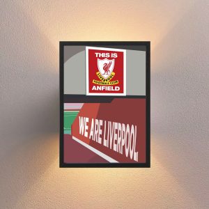 Cuadro Decorativo Liverpool Fc 11 - Tamaño A3 30x40 Cm