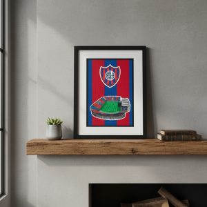 Cuadro Decorativo Futbol - San Lorenzo 09 - A3 30x40 Cm
