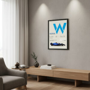 Cuadro Escuderias F1 - Modelo Williams - Tamaño A3 30x40 Cm