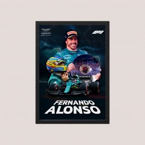 Cuadro F1 Fernando Alonso 11 - Tamaño A3 30x40 Cm