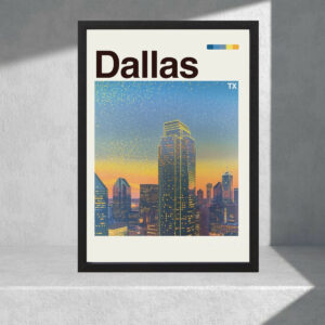 Cuadro Decorativo Paisajes - Usa, Dallas - A3 30x40