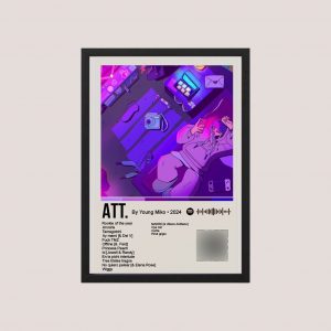 Cuadro Con Qr Young Miko, Att - Tamaño A4 20x30 Cm