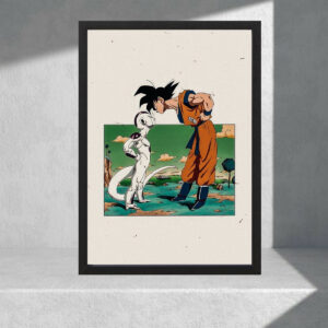 Cuadro Decorativo Dragon Ball Z - Goku Vs Freezer - A3 30x40