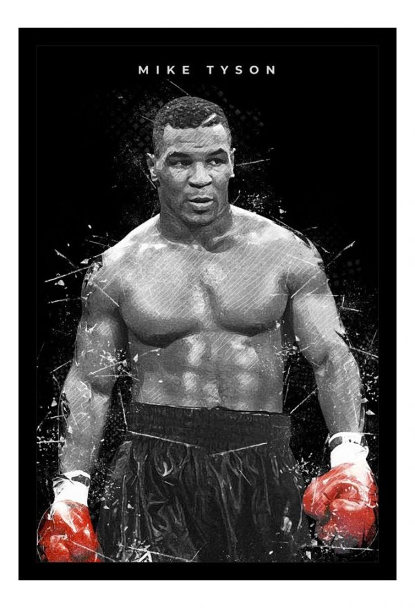 Cuadro Decorativo Boxeo - Mike Tyson 03 - A3 30x40