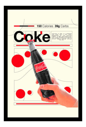 Cuadro Decorativo Bares - Coca Cola 10 - A3 30x40