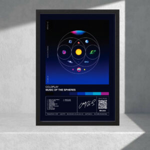 Cuadro Decorativo Coldplay 12 - Tamaño A3 30x40 Cm