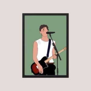 Cuadro Decorativo Shawn Mendes 08 - Tamaño A3 30x40