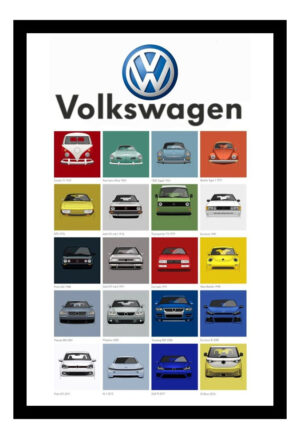 Cuadro Decorativo Automovilismo - Volskwagen 14 - A3 30x40