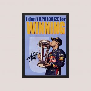 Cuadro Decorativo Sebastian Vettel 05 - Tamaño A3 30x40 Cm