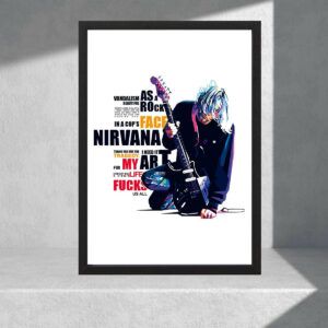 Cuadro Decorativo Musica - Nirvana 06 - A3 30x40