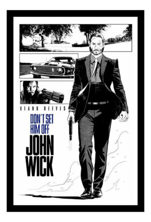 Cuadro Decorativo Cine - John Wick 07- A3 30x40 Cm