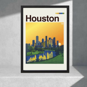 Cuadro Decorativo Paisajes - Usa, Houston - A3 30x40
