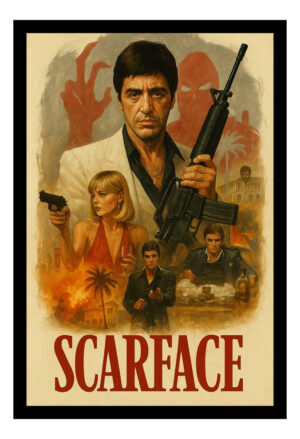 Cuadro Decorativo Cine - Scarface 02 - A3 30x40 Cm