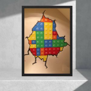 Cuadro Decorativo Videojuegos - Lego 09 - Tamaño A3 30x40