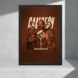 Cuadro Decorativo Platense Campeón 2025 01 - A3 30x40