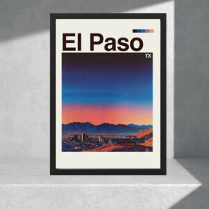 Cuadro Decorativo Paisajes - Usa, El Paso - A3 30x40