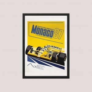Cuadro F1 Ayrton Senna 04 - Tamaño A3 30x40 Cm