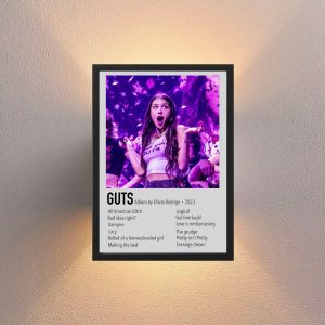 Cuadro Decorativo Olivia Rodrigo - Modelo 02 - A3 30x40