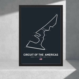 Cuadro Circuito Las Americas Gp Usa, Formula 1 - A4 20x30