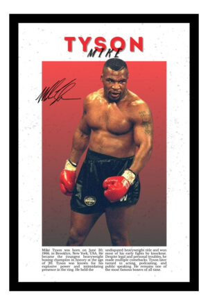 Cuadro Decorativo Boxeo - Mike Tyson 08 - A3 30x40