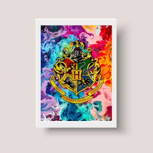 Cuadro Harry Potter Escudo Hogwarts 04 - Tamaño A3 30x40