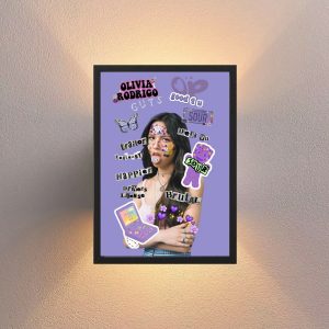 Cuadro Decorativo Olivia Rodrigo - Modelo 03 - A3 30x40