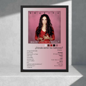Cuadro Decorativo Shakira Donde Estan Los Ladrones, A3 30x40