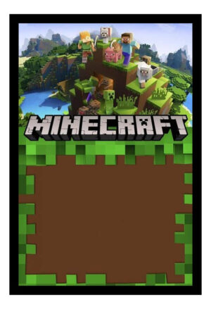 Cuadro Decorativo Videojuegos - Minecraft 02 - A3 30x40